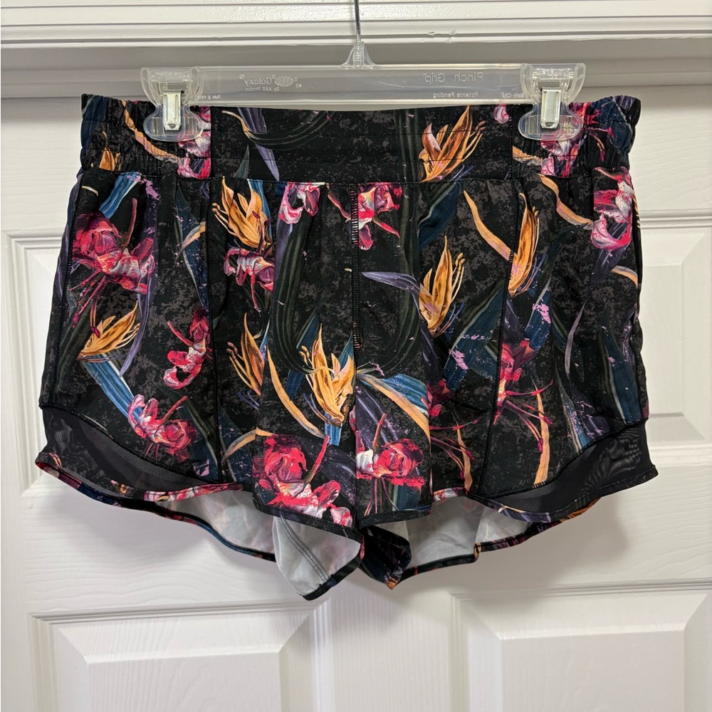 Lululemon 4” Hotty Hot Floral Shorts